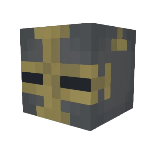 Kaposha Minecraft avatar head, 3D render