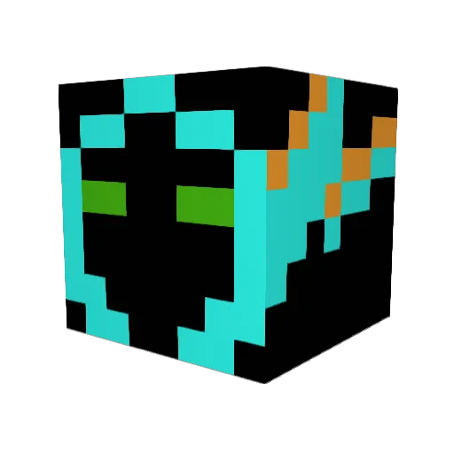 Kapoutte80 Minecraft avatar head, 3D render