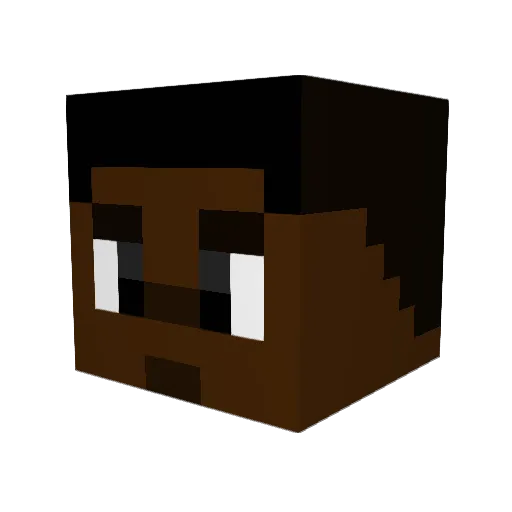 KappGodd Minecraft avatar head, 3D render