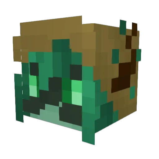 Kappa4Life Minecraft avatar head, 3D render