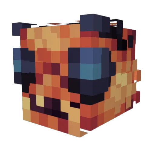 Kappa_Kid Minecraft avatar head, 3D render