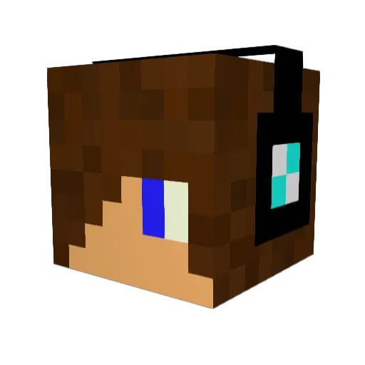 Kappasummoner Minecraft avatar head, 3D render