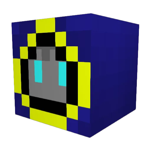 Kappiz Minecraft avatar head, 3D render