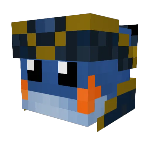 KappySalt Minecraft avatar head, 3D render