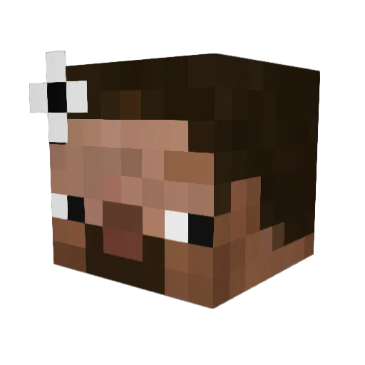 Kappyx_ Minecraft avatar head, 3D render