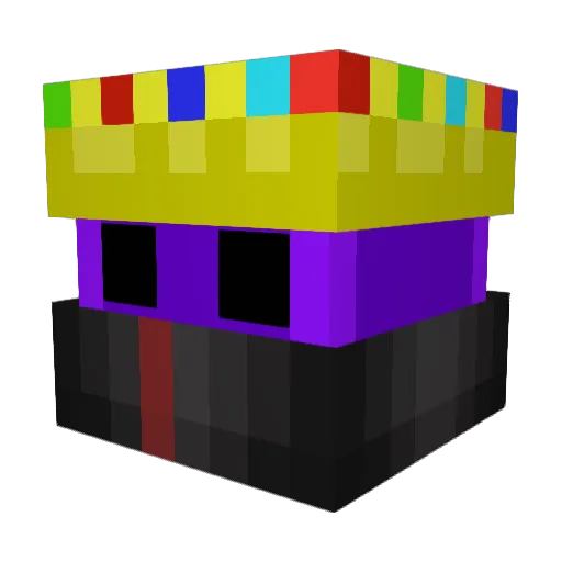 KaprosX Minecraft avatar head, 3D render