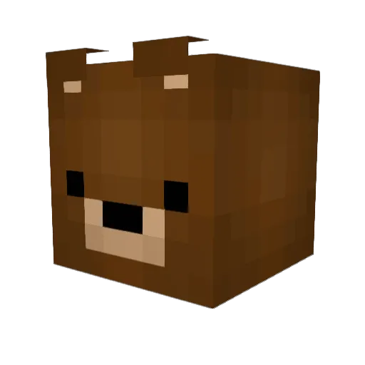 Kapsells Minecraft avatar head, 3D render