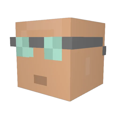 Kapsi09 Minecraft avatar head, 3D render