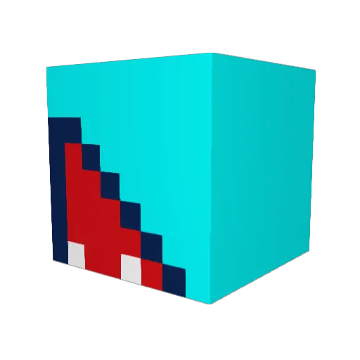 KaptainKathmandu Minecraft avatar head, 3D render