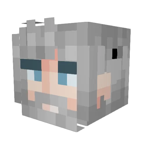 KaptainStiles Minecraft avatar head, 3D render