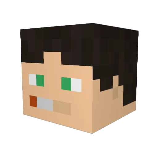 KapteeniSoren Minecraft avatar head, 3D render