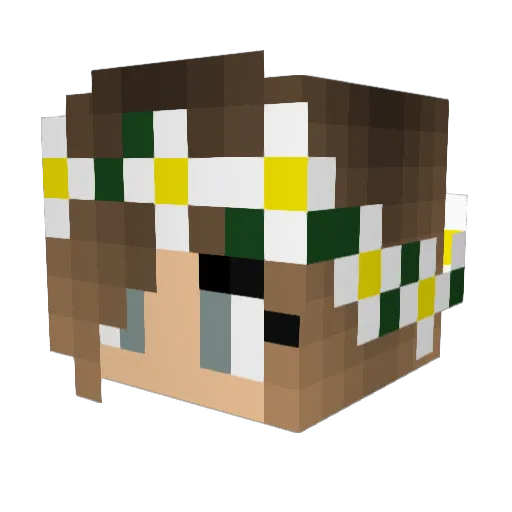 KaptenAlex Minecraft avatar head, 3D render