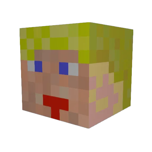 KaptenJesper Minecraft avatar head, 3D render