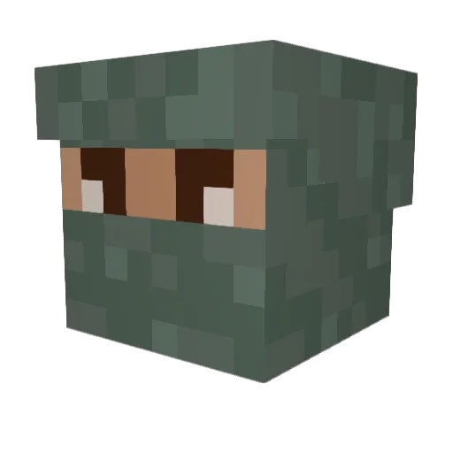 KaptenLeo Minecraft avatar head, 3D render