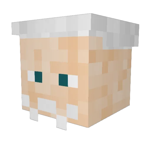 Kapten_ea Minecraft avatar head, 3D render