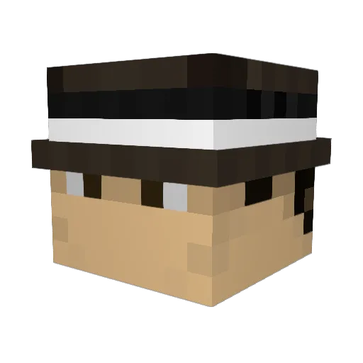 Kapthen Minecraft avatar head, 3D render
