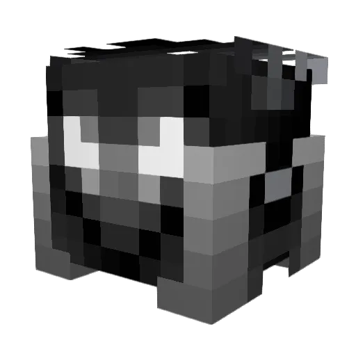 KapuX Minecraft avatar head, 3D render