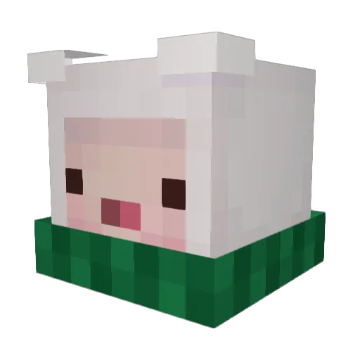 Kapucin_ Minecraft avatar head, 3D render