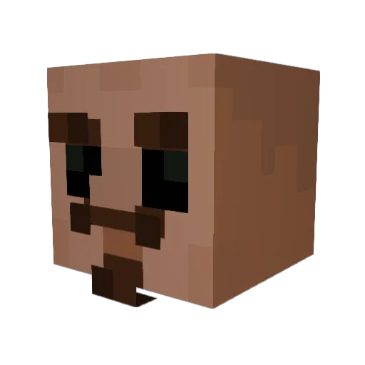 Kapurklaburs Minecraft avatar head, 3D render