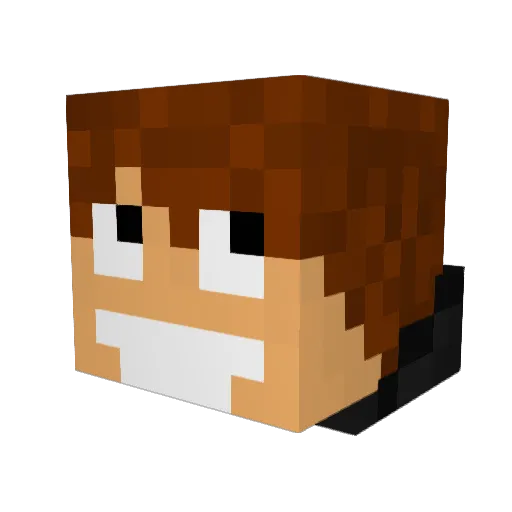Kapusta25 Minecraft avatar head, 3D render
