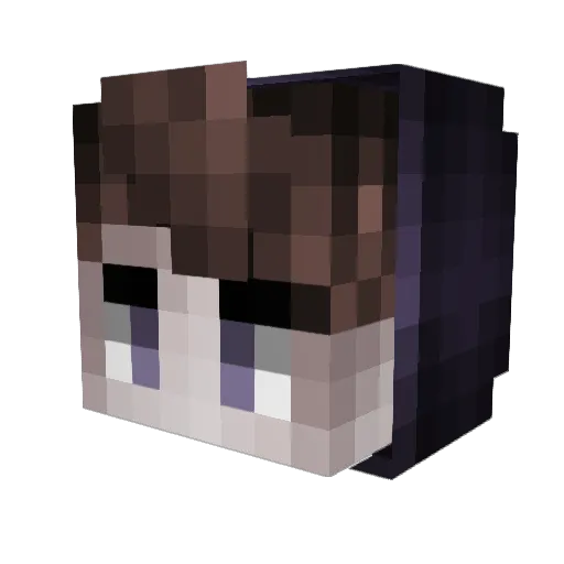 Kapusta Minecraft avatar head, 3D render