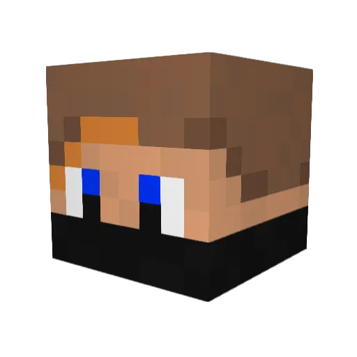 Kapustych Minecraft avatar head, 3D render