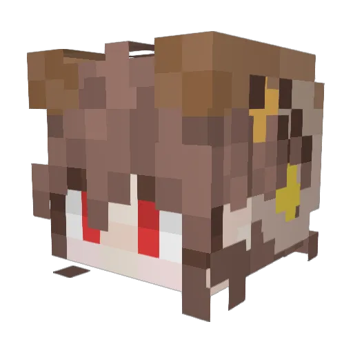 KaputS_06 Minecraft avatar head, 3D render