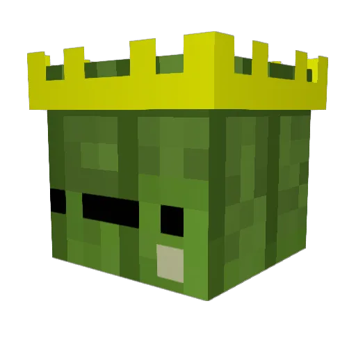KaputzeKings Minecraft avatar head, 3D render