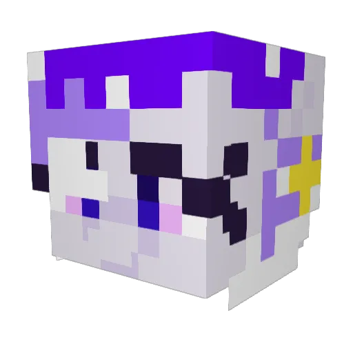 Kapyu_ Minecraft avatar head, 3D render