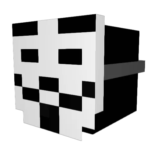 Kar00ma120 Minecraft avatar head, 3D render