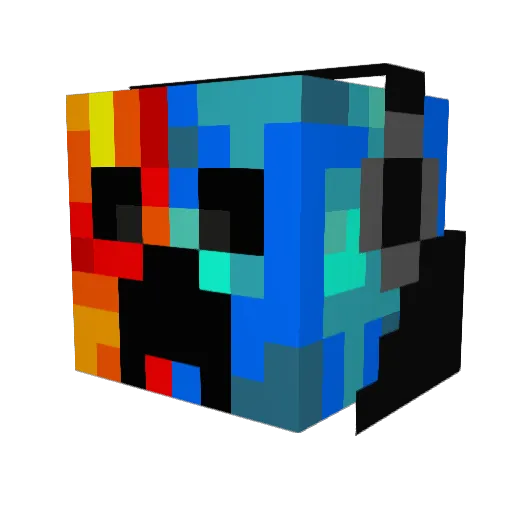 Kar0lx_ Minecraft avatar head, 3D render