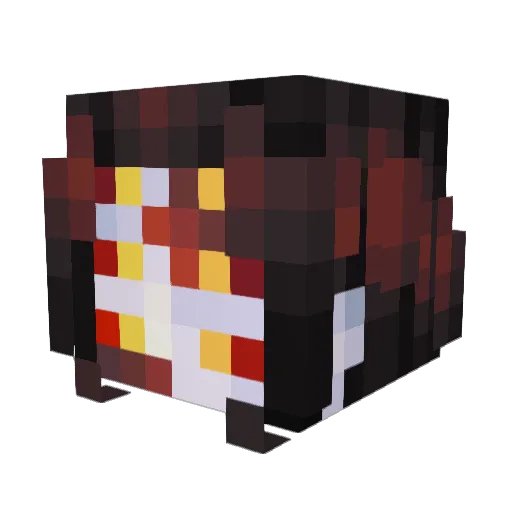 Kar1onator Minecraft avatar head, 3D render