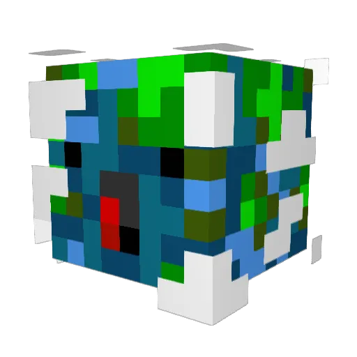 KarAutE Minecraft avatar head, 3D render