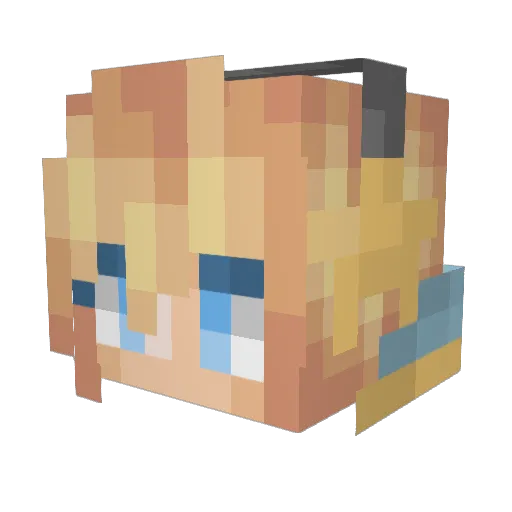 KarKarAllstar Minecraft avatar head, 3D render