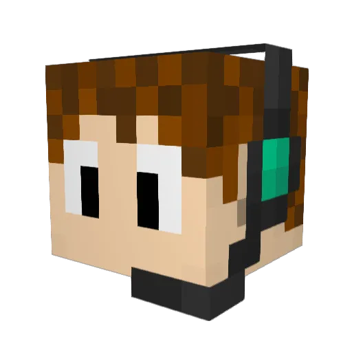 KarMilch Minecraft avatar head, 3D render