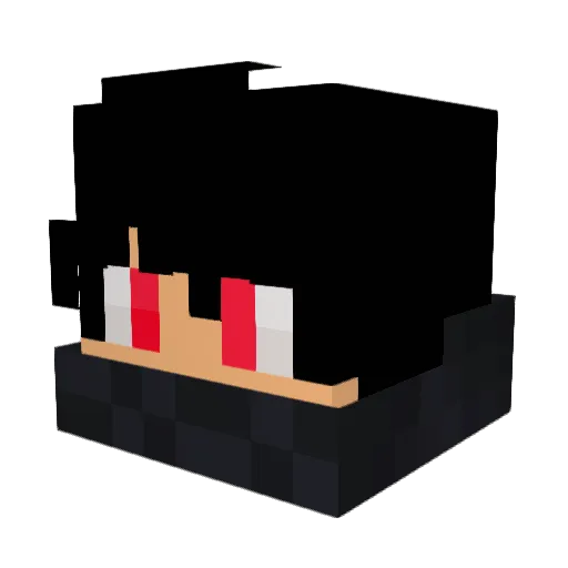 KarToFan_Go Minecraft avatar head, 3D render
