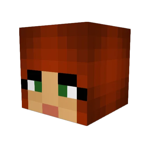 Kara21311 Minecraft avatar head, 3D render