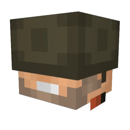 KaraBeckem Minecraft avatar head, 3D render