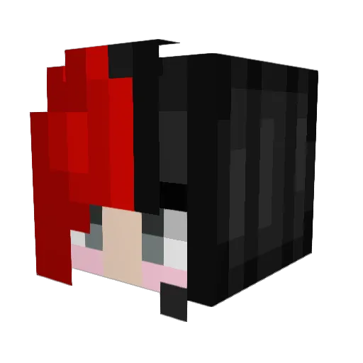 KaraCanis Minecraft avatar head, 3D render