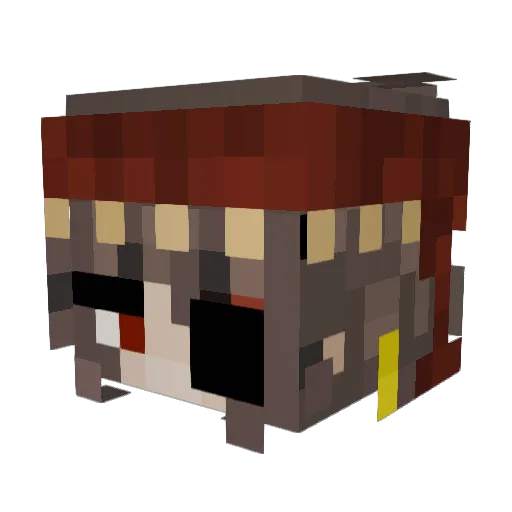 KaraDanvers4444 Minecraft avatar head, 3D render