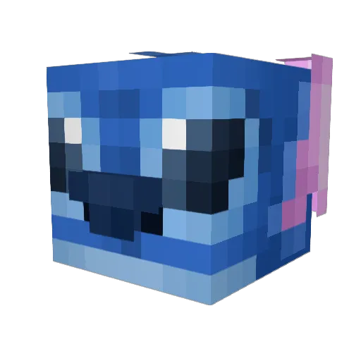 KaraThePotato Minecraft avatar head, 3D render