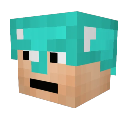 Kara_68 Minecraft avatar head, 3D render