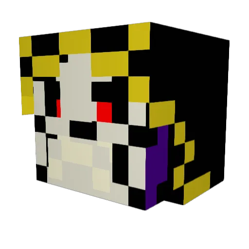 Kara_7 Minecraft avatar head, 3D render