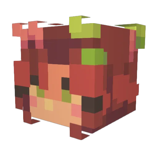 Kara_____ Minecraft avatar head, 3D render