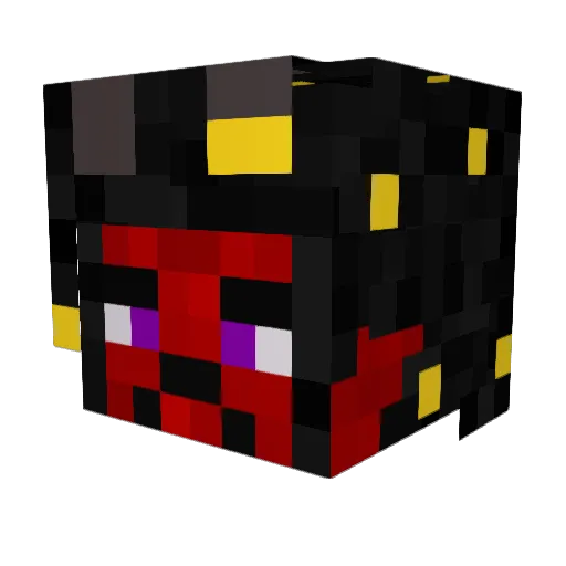 Karabar Minecraft avatar head, 3D render