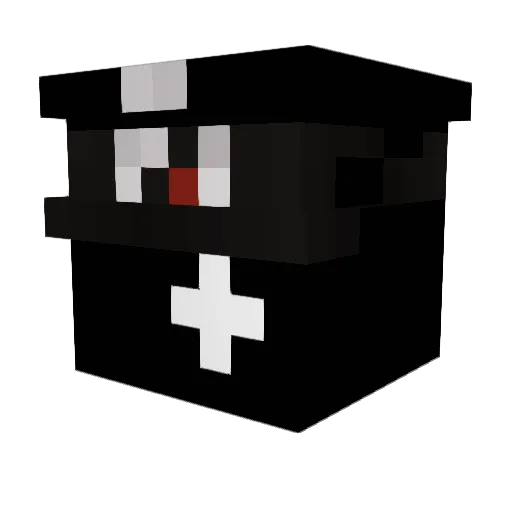 Karaev Minecraft avatar head, 3D render
