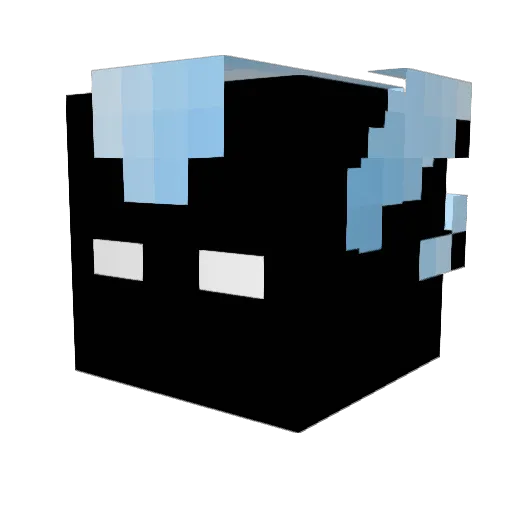 KaragenTV Minecraft avatar head, 3D render