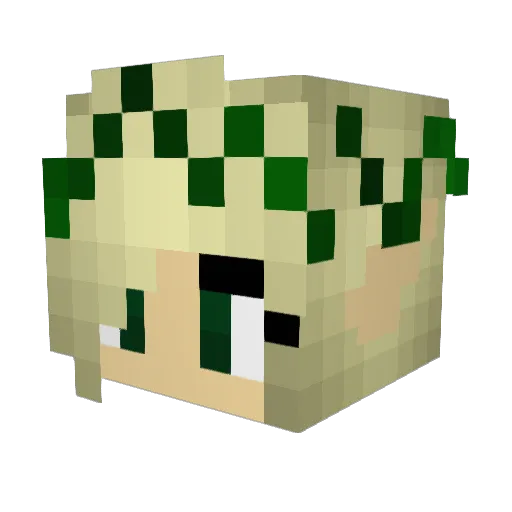 Karahis Minecraft avatar head, 3D render