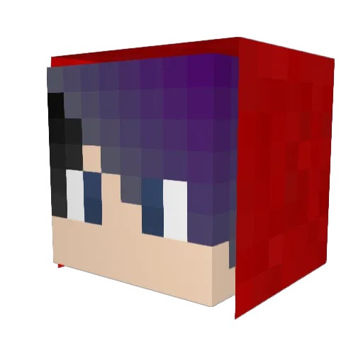 KarakaOff Minecraft avatar head, 3D render