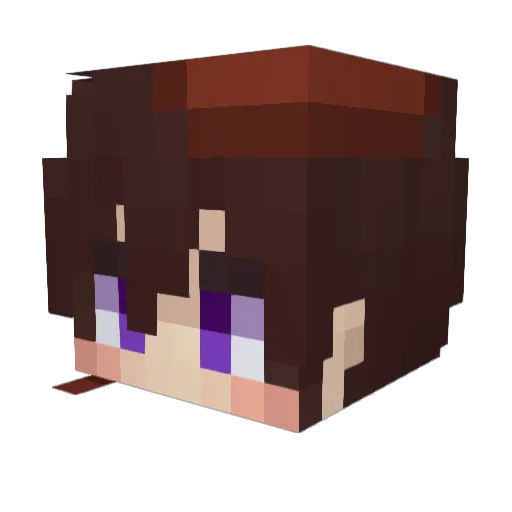 Karakuri_Polta Minecraft avatar head, 3D render